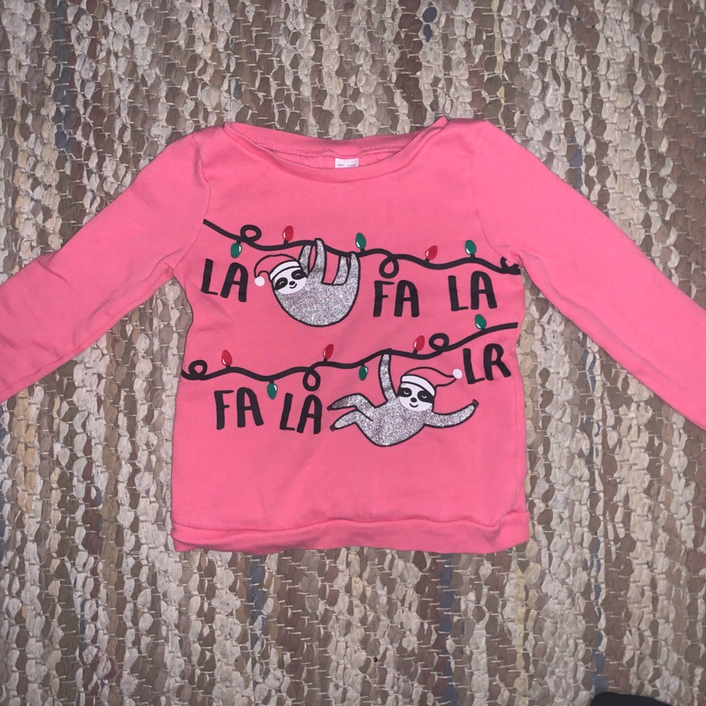 Carter's Pink Sloth Long Sleeve Tee